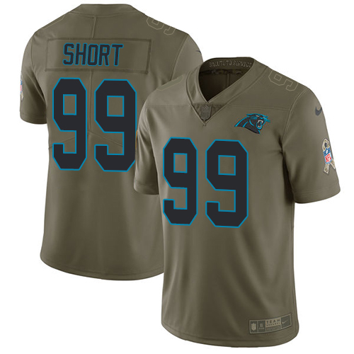 Nike Panthers #99 Kawann Short Olive Men's Stitched NFL Limited Salute To Service Jersey